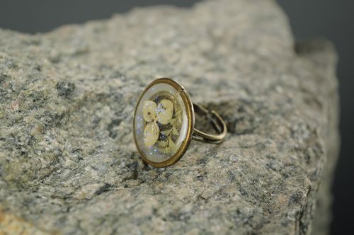 Ring Made of Natural Plants Trefoil - MADEheart.com