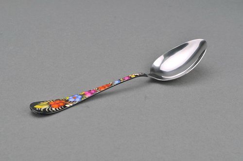 Bemalter Metallesslöffel - MADEheart.com
