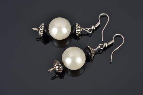 Brincos compridos Madrepérola  - MADEheart.com