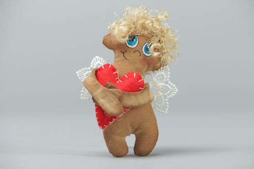 Handgemachter Magnet an Kühlschrank Engelchen - MADEheart.com