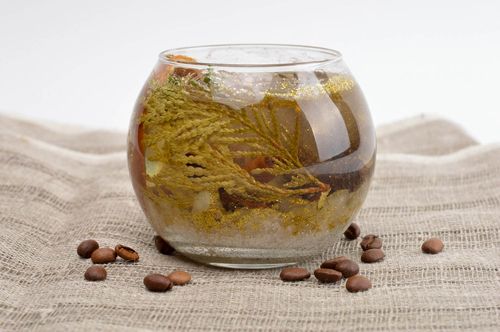 Vela de gel aromática hecha a mano decoración de interior regalo original - MADEheart.com