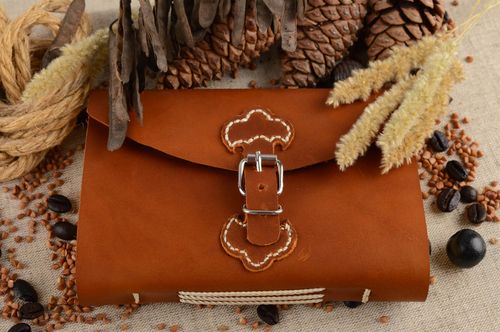 Libreta de notas artesanal de cuero cuaderno personalizado regalo original  - MADEheart.com