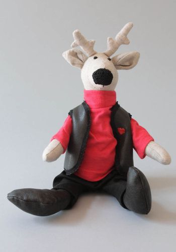Alce carino fatto a mano pupazzo decorativo giocattolo simpatico da bambini - MADEheart.com