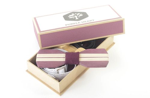 Handmade wooden bow ties stylish bow ties for men nice present for friend - MADEheart.com