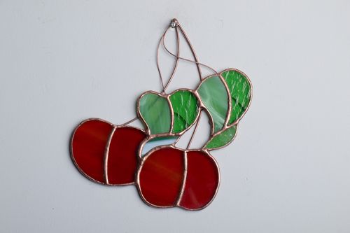 Stained glass home interior pendant - MADEheart.com