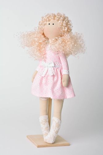 Handmade doll fabric doll designer rag doll interior decor gift ideas - MADEheart.com