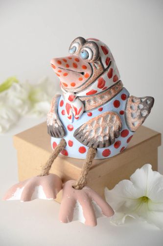 Unusual handmade ceramic figurine ceramic moneybox clay craft money box design - MADEheart.com
