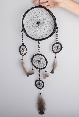 Colgante decorativo hecho a mano original Cazador de Sueños diseño de interior - MADEheart.com