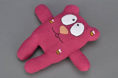 Дизайнерская игрушка подушка мягкая Медвежонок - MADEheart.com
