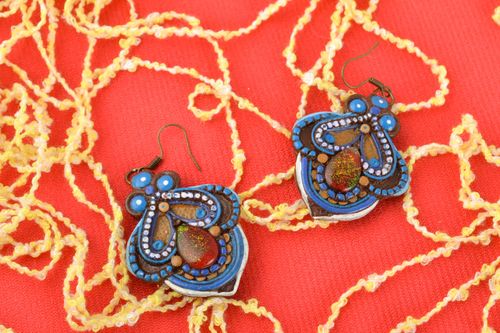 Polymer clay dangle earrings - MADEheart.com