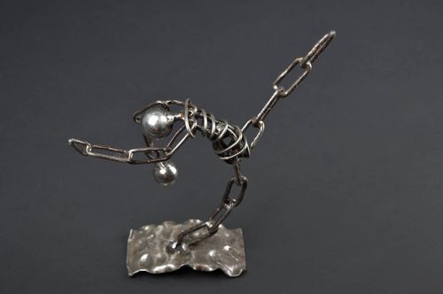 Figur aus Metall handmade Deko ausgefallenes Geschenk Tischdeko Idee Gymnastik - MADEheart.com