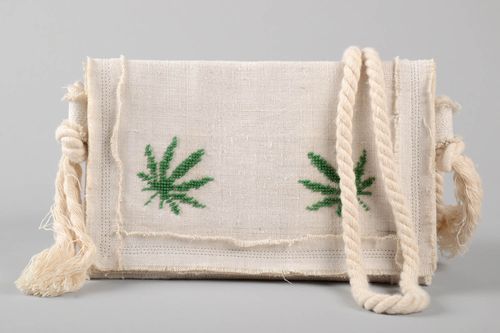 Bolso al hombro hecho a mano  pequeño  bolso textil accesorio de moda para mujer - MADEheart.com