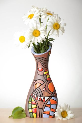 Jarrón decorativo hecho a mano 1.8 litros decoración de interior regalo original - MADEheart.com