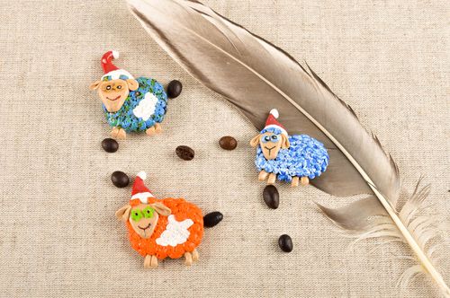 Handmade fridge magnet polymer clay kitchen decor for decorative use only - MADEheart.com