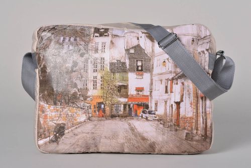 Borsa a tracolla fatta a mano borsa in tessuto accessorio con stampa da donna - MADEheart.com