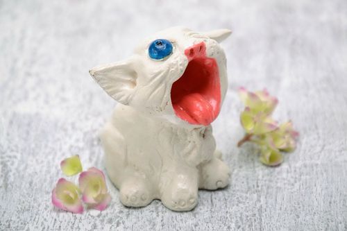 Estatueta de gesso Gatinho - MADEheart.com