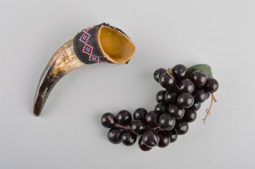 Becher für Wein handmade originelles Trink Horn ausgefallenes Geschenk 50 ml - MADEheart.com