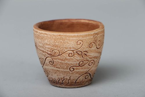 Ceramic shot glass with pattern - MADEheart.com