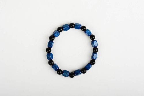 Bracelet perles de bois Bijou fait main tendance Accessoire pour femme - MADEheart.com