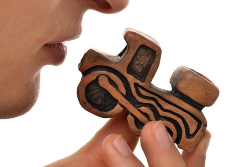 Ceramic smoking pipe funny handmade clay smoking pipe eco friendly smoking pipe - MADEheart.com