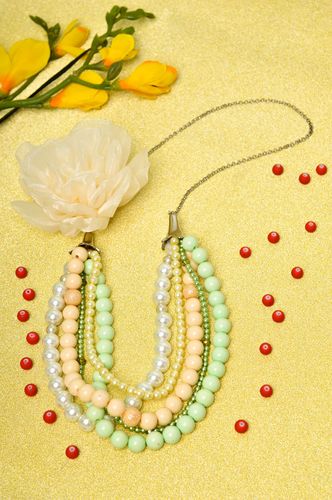 Handmade fashion necklace handmade jewelry beaded designer necklace for women - MADEheart.com