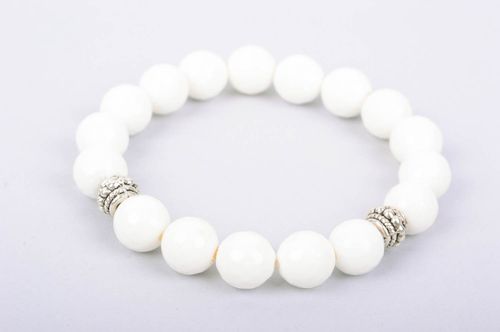Pulsera artesanal de piedras naturales accesorio para mujer regalo original - MADEheart.com