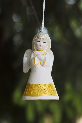 Ceramic bell Angel - MADEheart.com