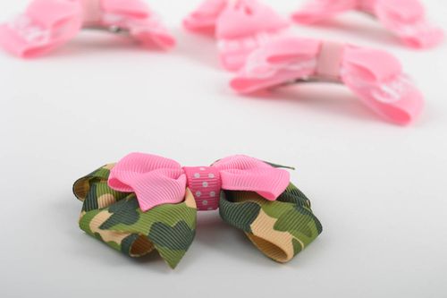 Handmade hair bow for girls jewellery supplies ribbon bows jewelry making - MADEheart.com