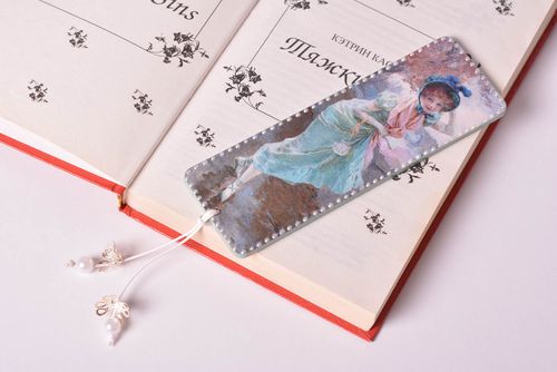 Homemade wooden bookmark designer accessories designer bookmarks unique gifts - MADEheart.com
