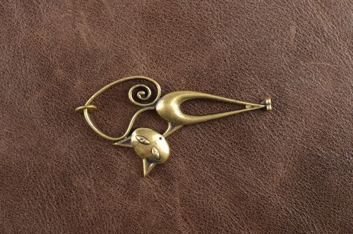 Pendentif en métal fait main Pendentif chat Accessoire femme Bijou fantaisie - MADEheart.com