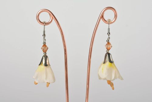 Orecchini massicci in argilla polimerica fatti a mano accessorio originale  - MADEheart.com