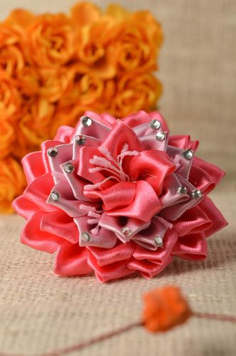 Haargummi für Kind handmade Schmuck originell Blumen Haargummi schön stilvoll - MADEheart.com