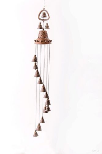 Pendente campanelli decorativo fatto a mano Ciondolo decorativo di argilla  - MADEheart.com