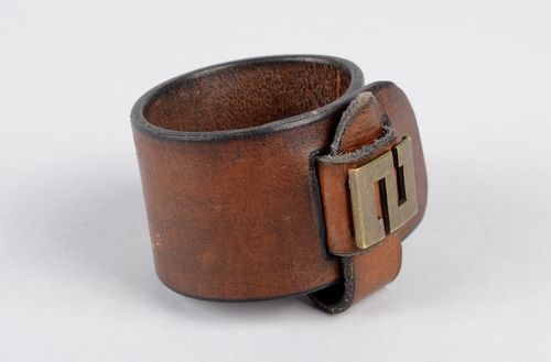 Handmade bracelet leather bracelet handmade leather goods designer jewelry - MADEheart.com