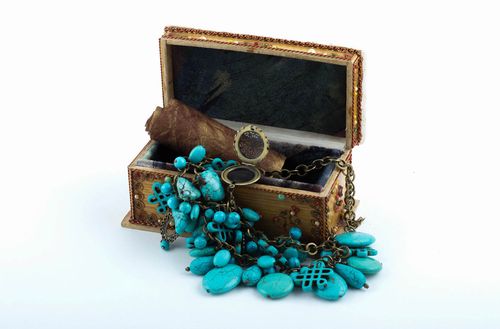 Collar hecho a mano elegante bisutería de moda original accesorio para mujer - MADEheart.com