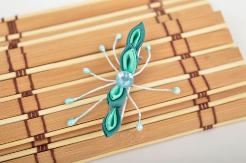 Handmade hair accessories cute hair clip with flower fabric hairpin women gifts - MADEheart.com