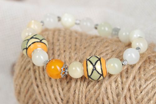 Pulsera hecha a mano original bisutería fina accesorio de moda regalo original - MADEheart.com