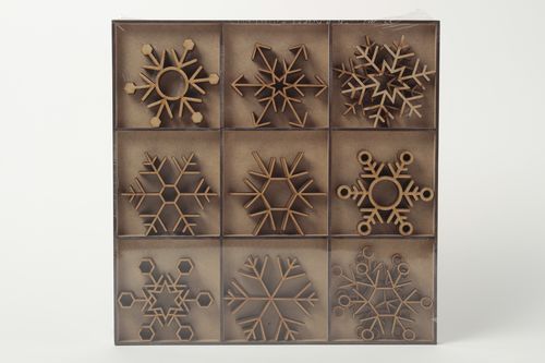 Set of Christmas toys plywood blanks for creativity Christmas decor ideas - MADEheart.com