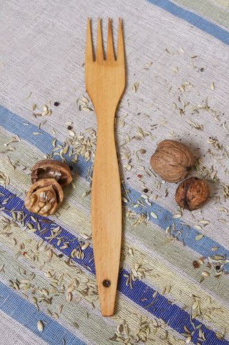 Wooden kitchen fork - MADEheart.com