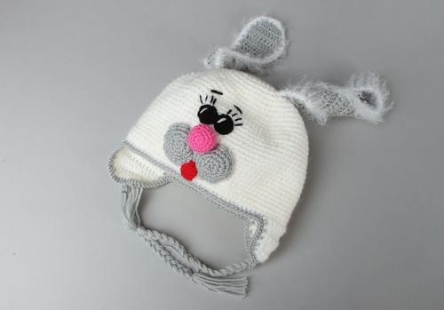 Crochet hat Rabbit - MADEheart.com