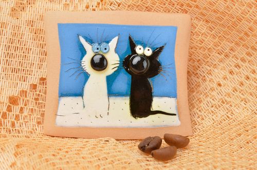 Unusual handmade fridge magnet decorative ceramic magnet kitchen design - MADEheart.com