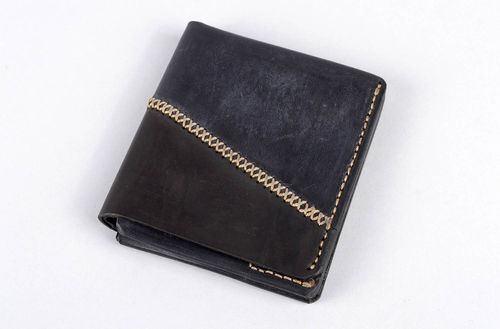 Designer accessory for men handmade leather purse unusual interesting present - MADEheart.com