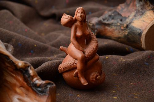 Figura de madera poco común Satanás - MADEheart.com