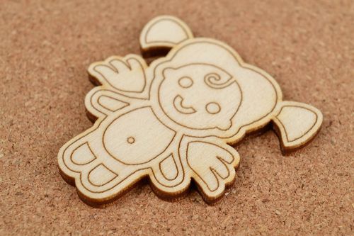 Handmade unusual wooden hanging beautiful decor ideas blank for painting - MADEheart.com