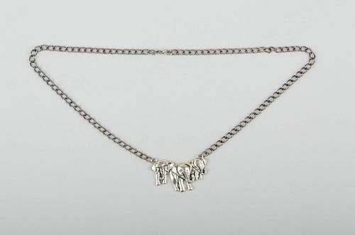 Beautiful handmade chain necklace metal pendant necklace beautiful jewellery - MADEheart.com