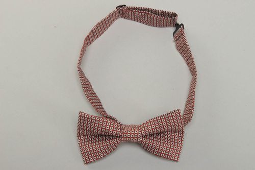 Fabric bow tie with small print - MADEheart.com