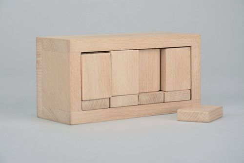 Wooden conundrum Singmaster 25 puzzle - MADEheart.com