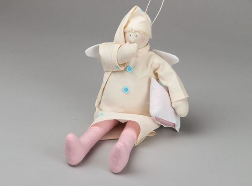 Textile toy Sleepy Angel - MADEheart.com