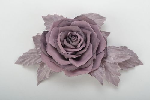 Flower brooch-hair pin Pastel Rose - MADEheart.com