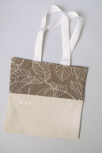 Homemade fabric bag Leaf - MADEheart.com